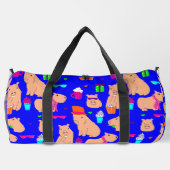 Sac De Sport mignon capybara drôle animal bleu (Verso)