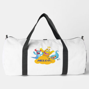 Sac De Sport mignon monstre dit bonjour