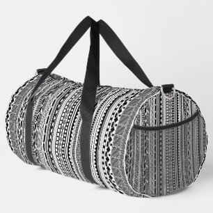 Sac De Sport Mignon motifs aztèques noir blanc design