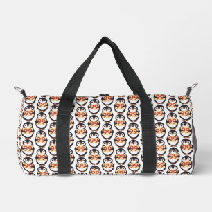 Sac De Sport Mignon pingouin tenant un panneau avec le numéro 9