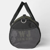 Sac De Sport Military Green Gym Bag Custom Name (Droite)