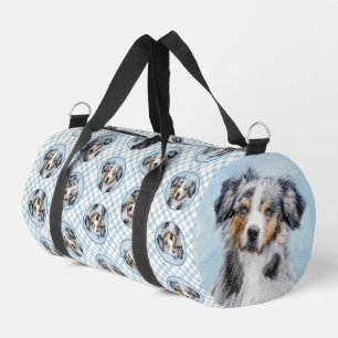 Sac De Sport Miniature American Shepherd Peinture MAS Chien Art