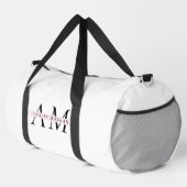 Sac De Sport Minimal Pastel rose initial et personnalisé (Coin droit)