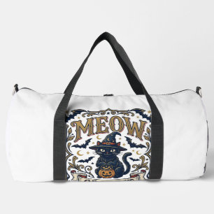 Sac De Sport Minou ou traiter Chat Halloween Chat effrayant Vin