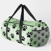 Sac De Sport Mint Green Black Paw Print Bag (Coin droit)