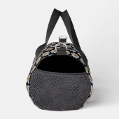Sac De Sport Modèle floral dahlia blanc sur noir (Droite)