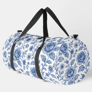 Sac De Sport Modèle Floral Royal Bleu Rose