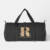 Sac De Sport Modern Monogrammed Initial R & Name Personalized (Recto)