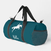 Sac De Sport Modern Teal Horseriding Equestrian (Coin droit)