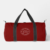Sac De Sport Moderne Design Golfer Monogramme & Nom Personnalis (Recto)