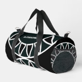 Sac De Sport Moderne Noir Blanc Style élégant Personnaliser (Coin droit)