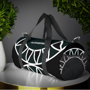 Sac De Sport Moderne Noir Blanc Style élégant Personnaliser