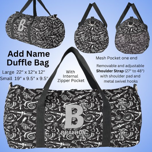 Sac De Sport Modifier le nom initial, ajouter (supprimer) le no