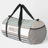 Sac De Sport Momlife bleu turquoise et beige (Coin droit)