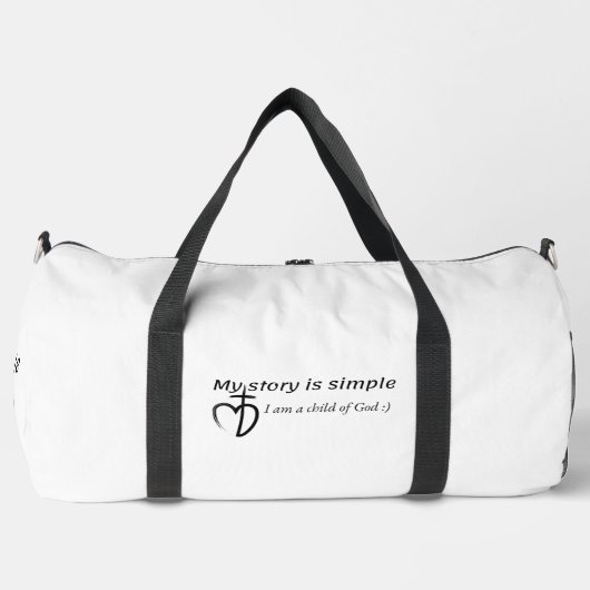 Sac De Sport Mon histoire est simple (Recto)