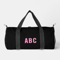 Monogramme à 3 lettres Bold Sport rose chaud