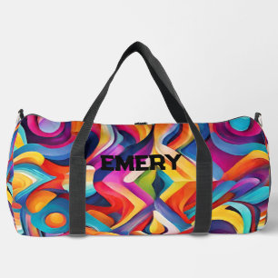 Sac De Sport Monogramme Abstrait Motif moderne