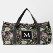 Sac De Sport Monogramme botanique floral noir (Verso)