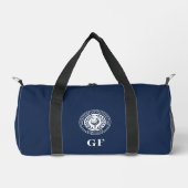Sac De Sport Monogramme classique Nom personnalisé bleu foncé (Recto)