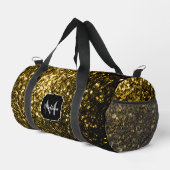 Sac De Sport Monogramme de fausse parties scintillant d'or (Coin droit)