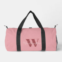 Monogramme de fille et nom rose roux