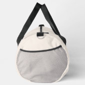 Sac De Sport monogramme de nom beige (Droite)
