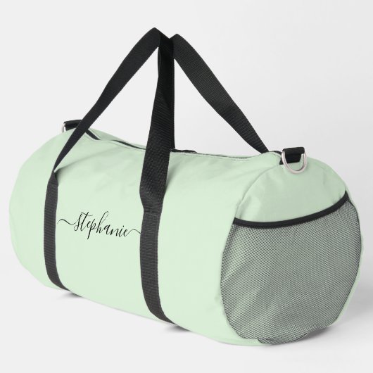 Sac De Sport Monogramme de nom simple minimal (Coin droit)