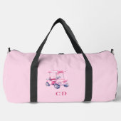 Sac De Sport monogramme de voiturette de golf rose (Recto)