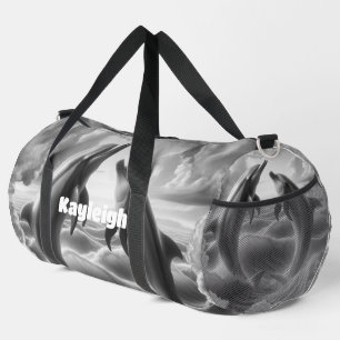 Sac De Sport Monogramme Dolphins noir et blanc Océan  