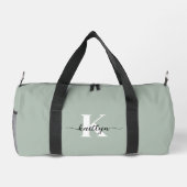 Sac De Sport Monogramme écriture vert sauge (Verso)