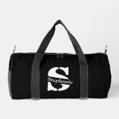 Sac De Sport Monogramme et nom professionnel simple classique (Verso)