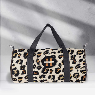 Sac De Sport Monogramme Léopard Motif, Style animal moderne
