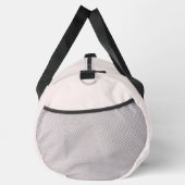 Sac De Sport Monogramme minimal initial et nom Pastel rose (Droite)