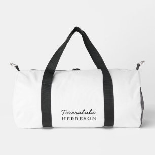 Sac De Sport Monogramme minimaliste moderne neutre élégant