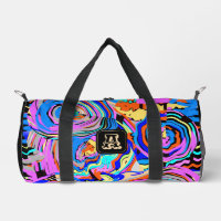 Monogramme moderne Cool Motif Yoga Sports Voyage