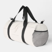 Sac De Sport Monogramme Moderne Feminine Ivory Pink Script élég (Coin droit)