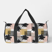 Sac De Sport Monogramme moderne Tropical Beach Motif Abstrait (Recto)