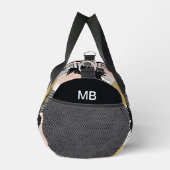 Sac De Sport Monogramme moderne Tropical Beach Motif Abstrait (Droite)