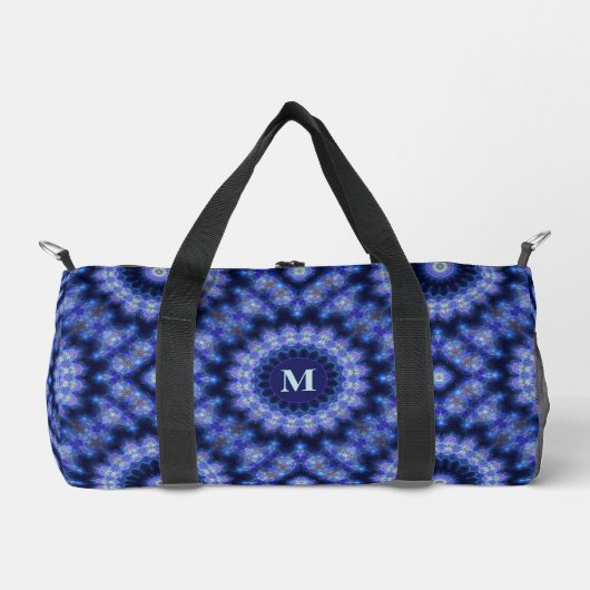 Sac De Sport Monogramme Motif Mandala Blue Purple (Recto)