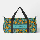Sac De Sport monogramme motif vert, turquoise et orange (Recto)