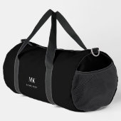 Sac De Sport monogramme noir blanc (Coin droit)