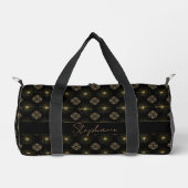Sac De Sport Monogramme Noir Et Or Moderne (Recto)