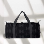 Sac De Sport Monogramme noir Motif, Monogramme moderne Duffel