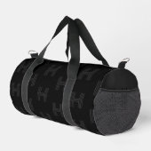 Sac De Sport Monogramme noir Motif, Monogramme moderne Duffel (Coin droit)