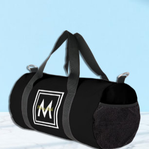 Sac De Sport Monogramme noir personnalisé