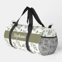 Monogramme Olives Aquarelle Vert Sauge