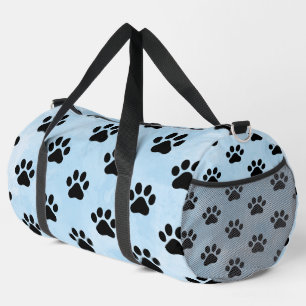 Sac De Sport Monogramme personnalisable empreinte de patte noir
