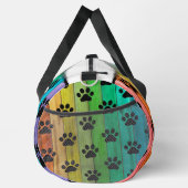 Sac De Sport Monogramme personnalisable empreinte de patte plan (Droite)