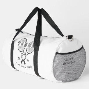 Sac De Sport monogramme personnalisé et nom TENNIS
