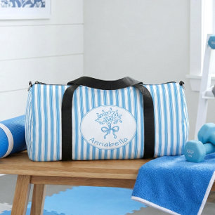 Sac De Sport Monogramme Prépa Rayure Bleue Blanche Caprice